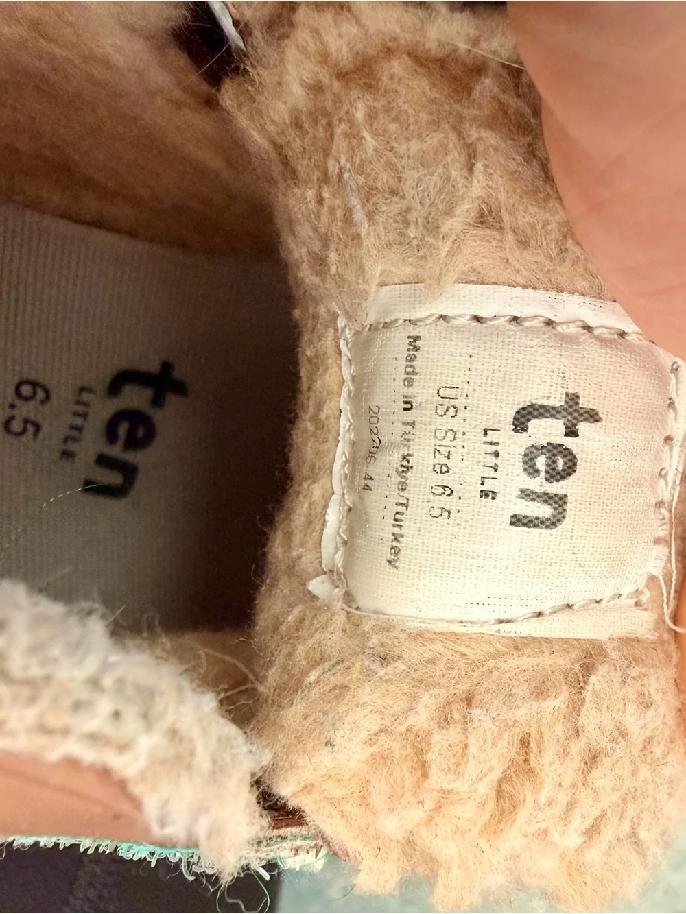 Toddler Brown Fleece-Lined Velcro Walker Boots